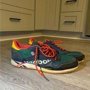 Reebok Classic Leather Ripple- Altered Green Red